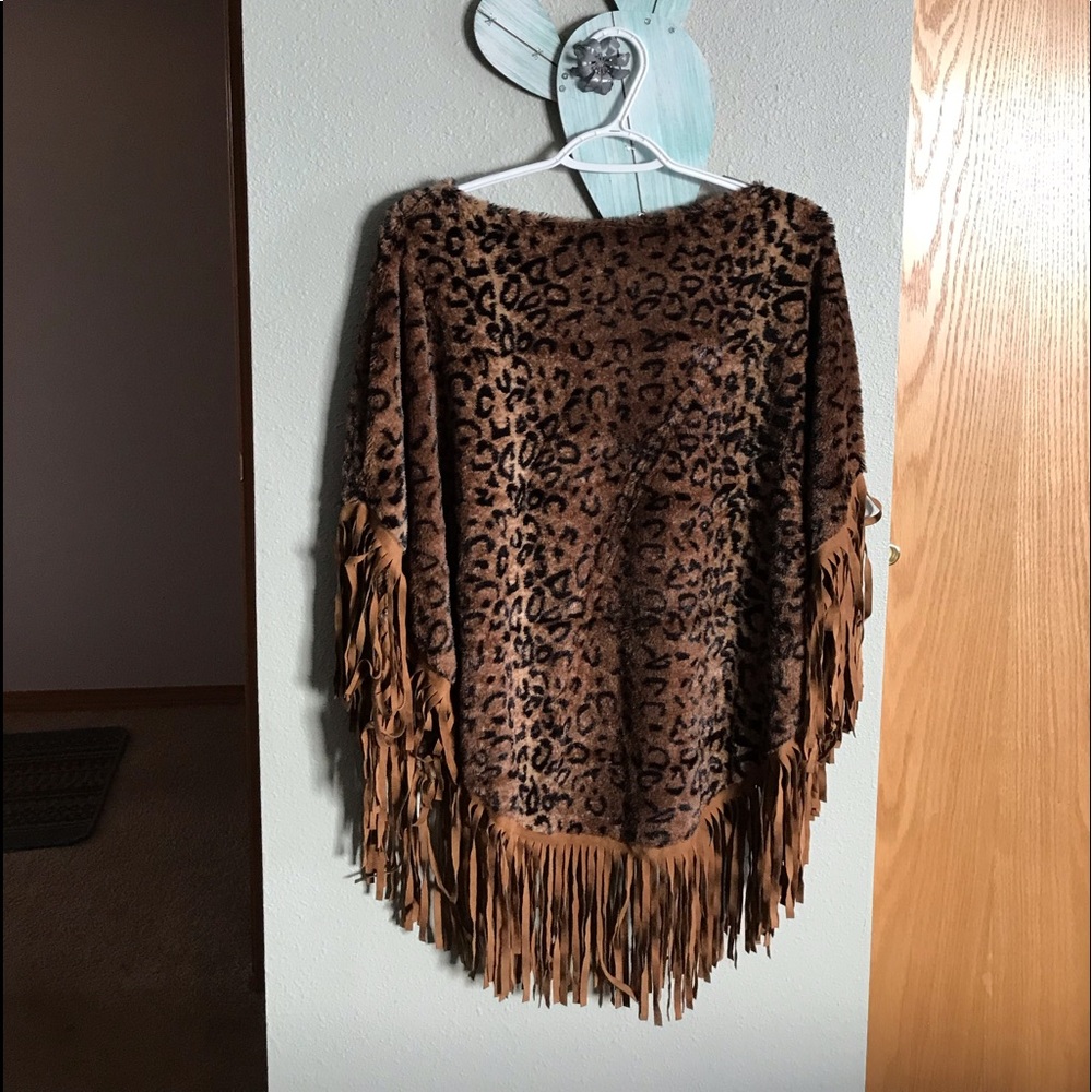 Cheetah poncho